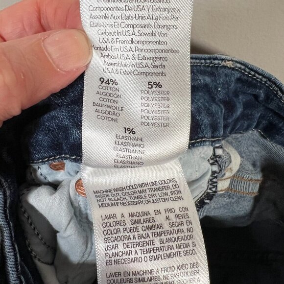 Mother High Waisted Looker Jeans Size 25 Teaming Up Dark Wash Skinny Leg Denim - Picture 10 of 11